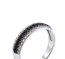 Золотое кольцо с сапфирами и бриллиантами (53317/0.8Sб сап): купить