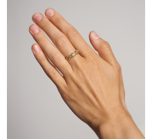 Серебряное кольцо с позолотой (10721): купить