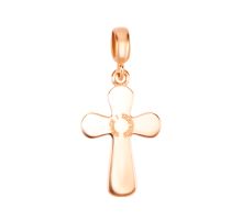 Золотая подвеска-крестик с эмалью (311248310102): купить