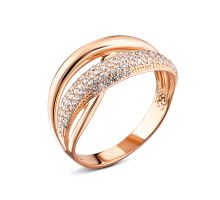 Золота каблучка з фіанітами (110015/01/00/0029)