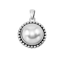 Серебряная подвеска с жемчугом (637П)
