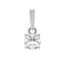 Серебряная подвеска с фианитом (89065б)