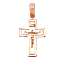 Золотой крестик. Распятие Христа (КР304и)