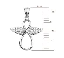 Серебряная подвеска с фианитами (PG00225): купить