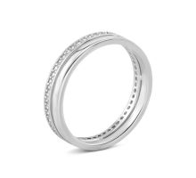 Срібна каблучка з фіанітами (SZDR03056)