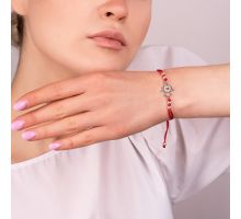 Браслет на нити с фианитами Ангел Золотой Век (75116б): купить