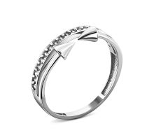 Серебряное кольцо с фианитами (MCY-35)