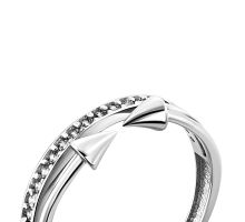 Серебряное кольцо с фианитами (MCY-35): купить