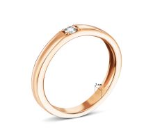 Обручальное кольцо с бриллиантом (18/0042/00/01/01): купить