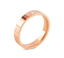 Обручальное кольцо с фианитом (11/0353/00/01/01 (8060/01/1)