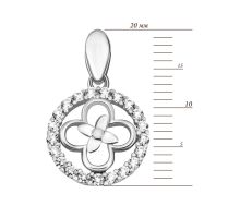 Серебряная подвеска с фианитами (PE40437): купить