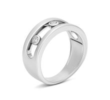 Срібна каблучка з фіанітами (R38484)