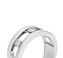 Срібна каблучка з фіанітами (R38484): купить