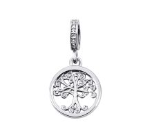 Срібна намистина шарм Сімейне дерево (999П.Rh)