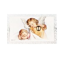 Серебряная икона Ангел Хранитель (VL/81559-3L)