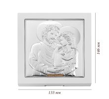 Срібна ікона Свята Родина (EP713-412XB-WH/S): купить