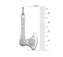 Серебряная подвеска Секира Перуна (899/род): купить
