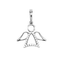 Серебряная подвеска Ангел с фианитами (89107б)