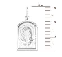 Серебряная подвеска-иконка «Божья Матерь Семистрельная»  (30554-11/12/1): купить