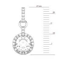 Серебряная подвеска с фианитами (DP01841): купить