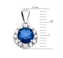 Серебряная подвеска с фианитами (SZSE07032 под): купить