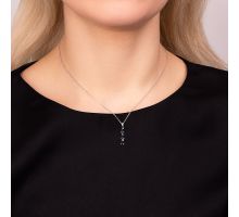 Срібна підвіска з сапфіром (3886р-NSPH): купить