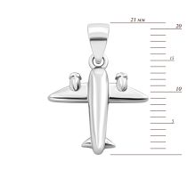 Серебряная подвеска Самолет (2P18394): купить