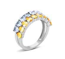 Серебряное кольцо (R28496-BW)