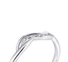 Серебряное кольцо с бриллиантами (1764/1р-BR): купить