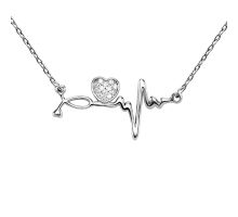 Серебряное колье с фианитами (C00046): купить