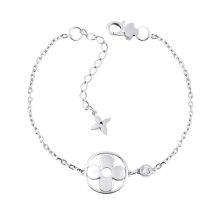 Срібний браслет з фіанітом (4177р-CZ)