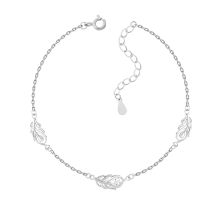 Серебряный браслет с фианитом (TD03430)