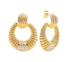 Сережки з нержавіючої сталі (E-B-584GD)