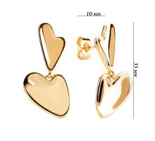 Сережки-підвіски з нержавіючої сталі (E-A-192GD): купить