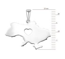 Срібна підвіска Україна (1422П.Rh): купить