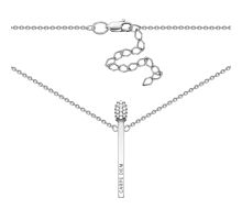 Серебряное колье с фианитами (86071б)