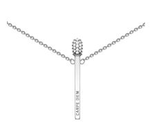 Серебряное колье с фианитами (86071б): купить