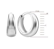 Серебряные серьги-конго (B01945): купить