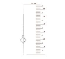 Серебряные серьги-протяжки (B14221): купить