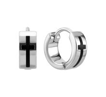 Серебряные серьги-конго с эмалью (SZDE19762)