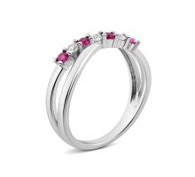 Срібна каблучка з фіанітами (SZDR03084)