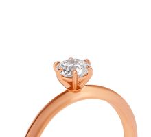 Золота каблучка з діамантом (1111014001 бр): купить