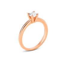 Золотое кольцо с бриллиантом (K375К)