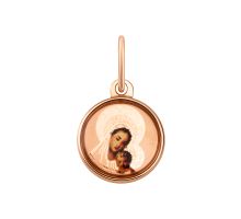 Золотая подвеска-иконка Божией Матери (3112020701)