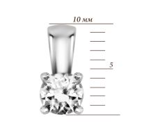 Золотая подвеска с бриллиантом (Пz7295/1-0.5): купить