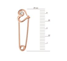 Золотая брошь-булавка (БШ123и): купить