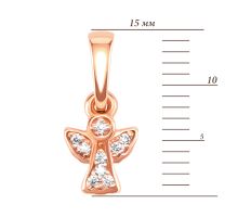 Золотая подвеска Ангел с фианитами (31/0198/01/01/01): купить