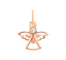 Золотая подвеска Ангел с фианитом (31/0074/00/01/01)