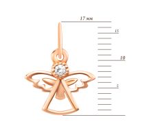 Золотая подвеска Ангел с фианитом (31/0074/00/01/01): купить