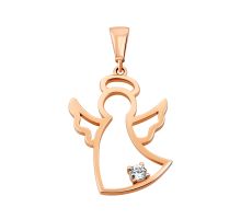 Золотая подвеска Ангел с фианитом (3101026101)